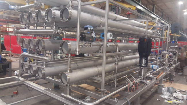 Reverse Osmosis Beverage Industry Aqua-Chem Reverse Osmosis Installation